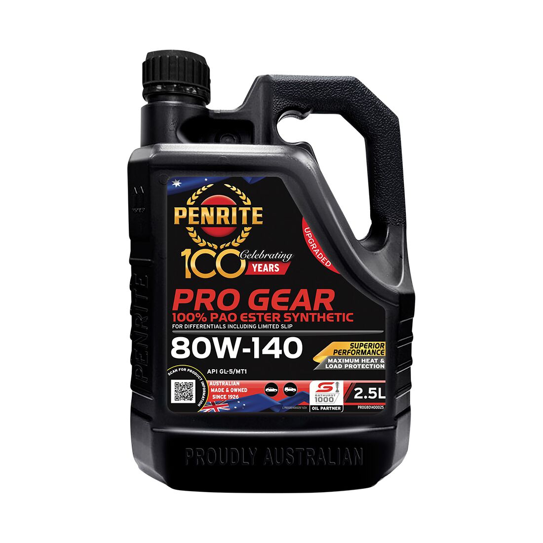Penrite Pro Gear Oil - 80W-140 2.5 Litre, , scanz_hi-res
