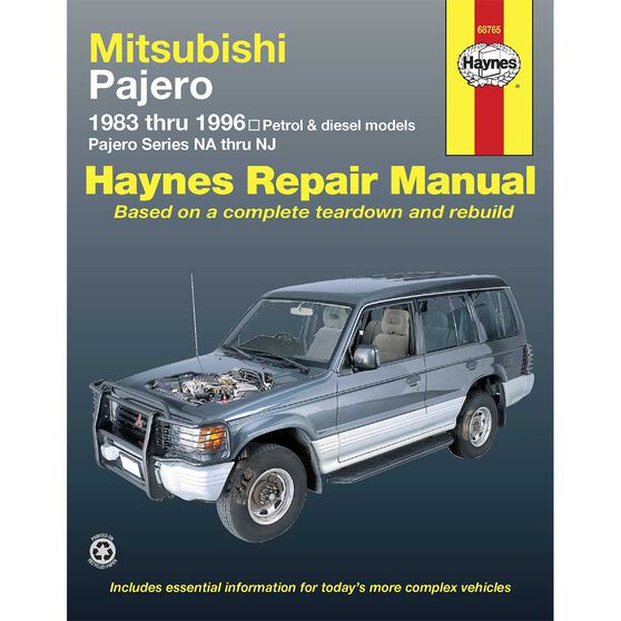 Haynes Car Manual For Mitsubishi Pajero 1983-1996 - 68765, , scanz_hi-res
