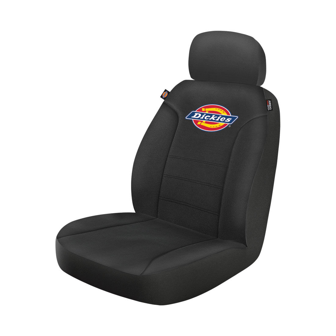Dickies Repreve Polyester OG Logo Seat Covers Black Adjustable Headrests Airbag Compatible, , scanz_hi-res