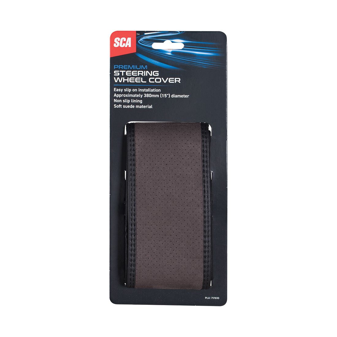 SCA Soft Steering Wheel Cover Black, , scanz_hi-res