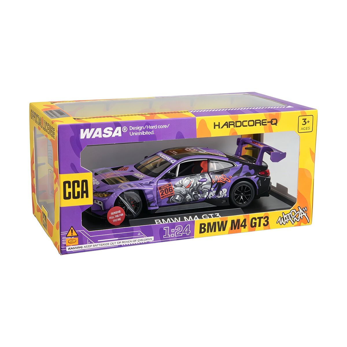 Die Cast WASA 1:24 BMW M4 GT3 - Purple, , scanz_hi-res