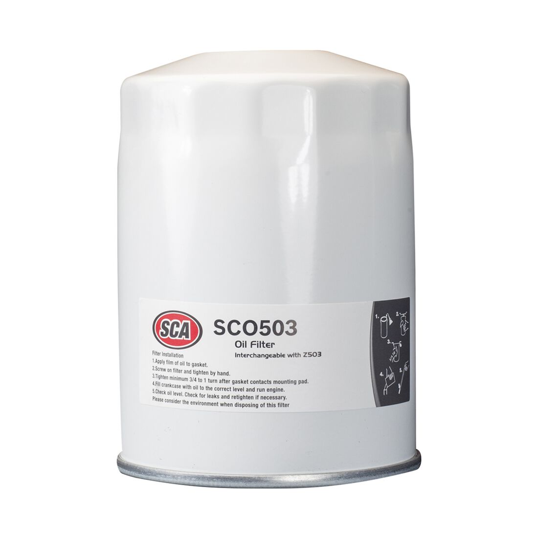 SCA Oil Filter SCO503 (Interchangeable with Z503), , scanz_hi-res