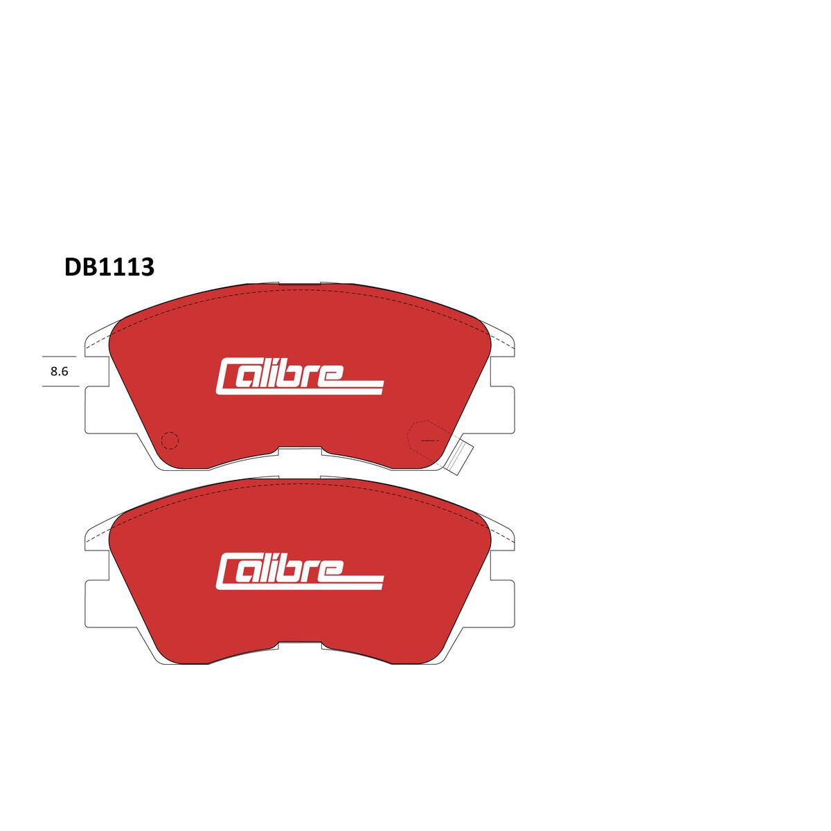 Calibre Disc Brake Pads DB1113CAL, , scanz_hi-res