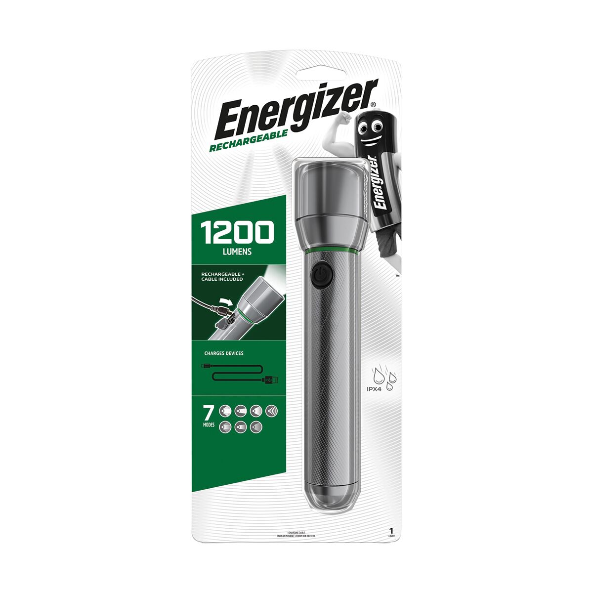 Energizer Vision HD Rechargeable LED Torch, , scanz_hi-res