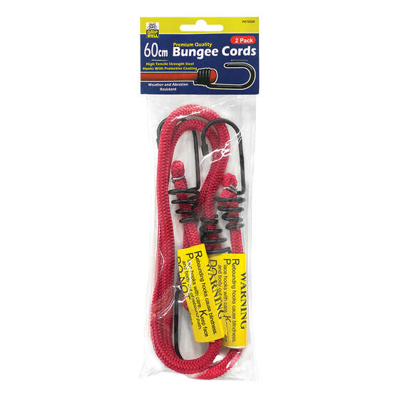 Gripwell Metal Hook Bungee Cord - 60cm, 2 Pack, , scanz_hi-res