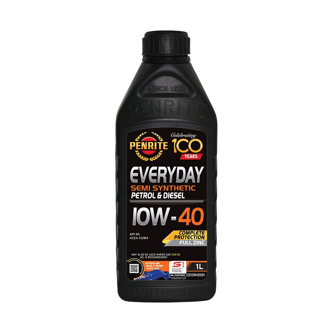 Penrite Semi Synthetic Engine Oil - 10W-40 1 Litre, , scanz_hi-res
