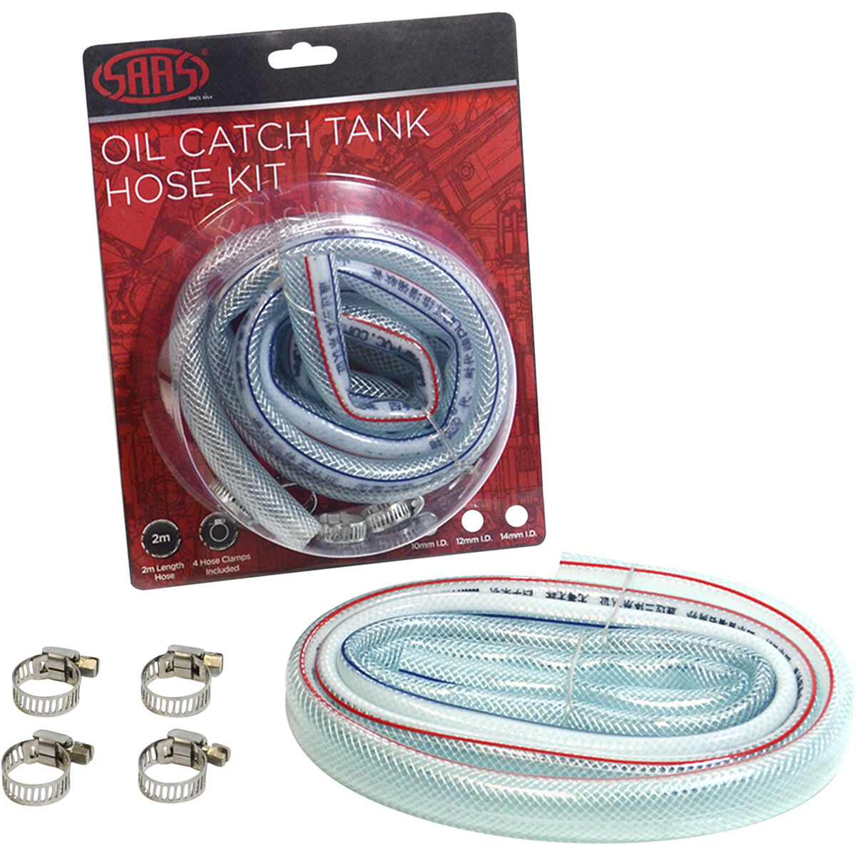 SAAS Catch Can Hose Kit, 14mm ID X 2m - STK14, , scanz_hi-res