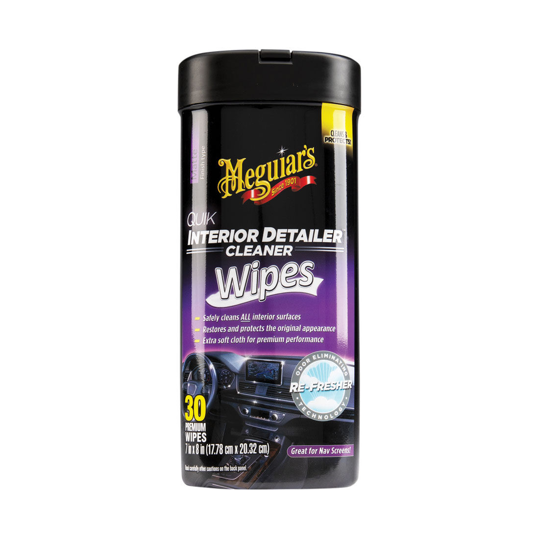 Meguiar's Quik Interior Detailer Wipes - 30 Pack, , scanz_hi-res