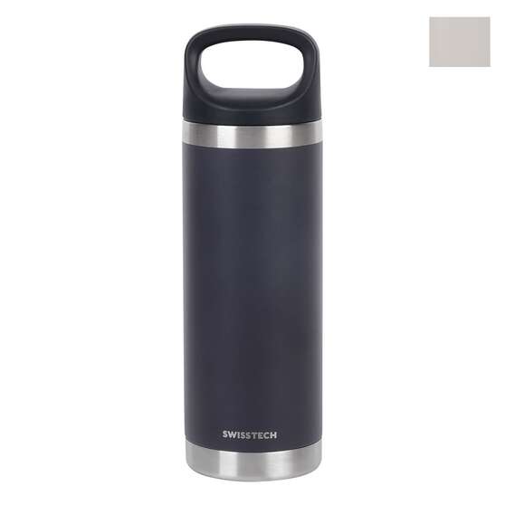 Swiss Tech Drink Bottle - 18oz/532ml, Charcoal, , scanz_hi-res