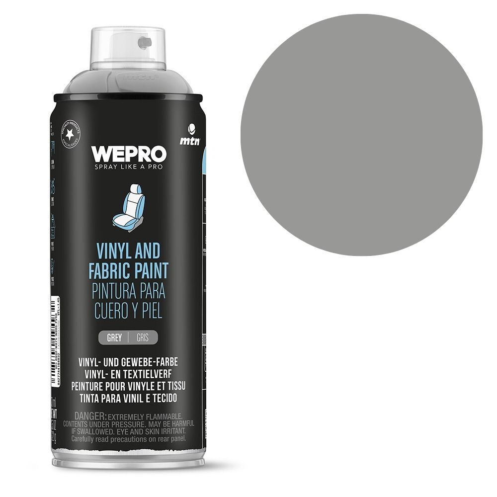 MTN PRO Vinyl & Fabric Paint Grey 400ml Spray Paint, , scanz_hi-res