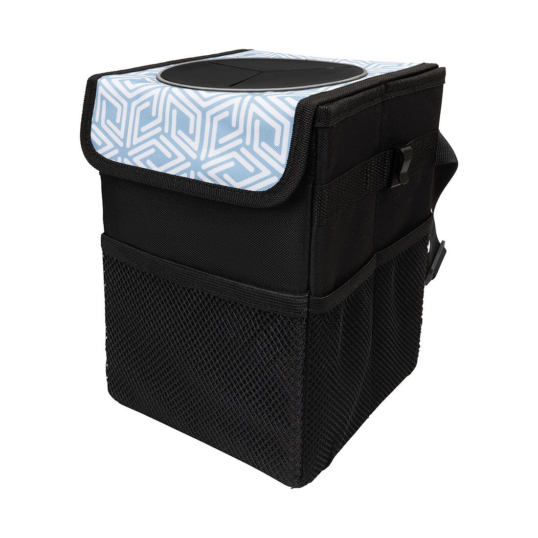 Cabin Crew Blue/White Print Rubbish Bin, , scanz_hi-res
