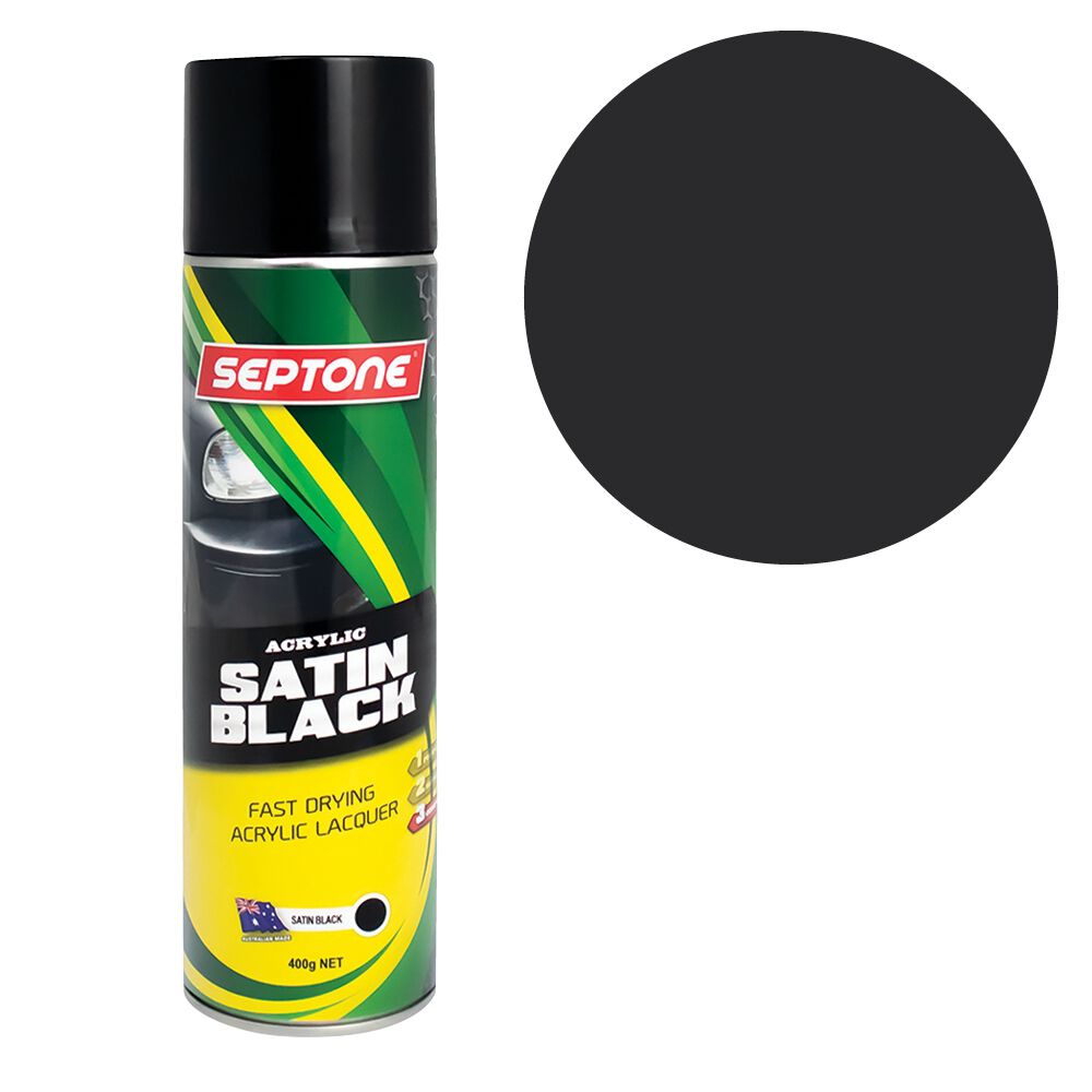 Septone&reg; Acrylic Paint, Satin Black - 400g, , scanz_hi-res