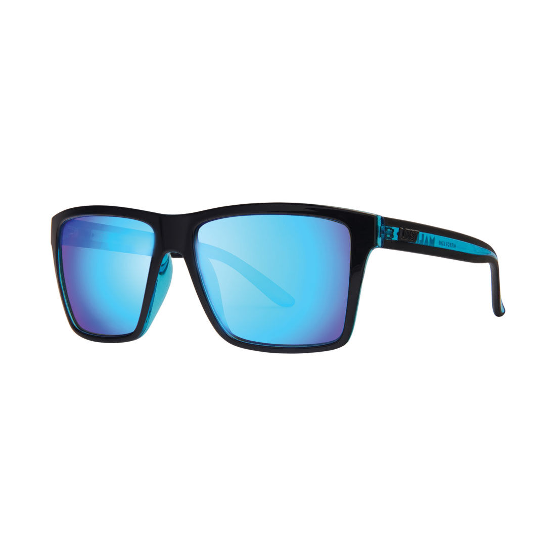 LOST Sunglasses Malibu Mirror Matt Black Blue, , scanz_hi-res
