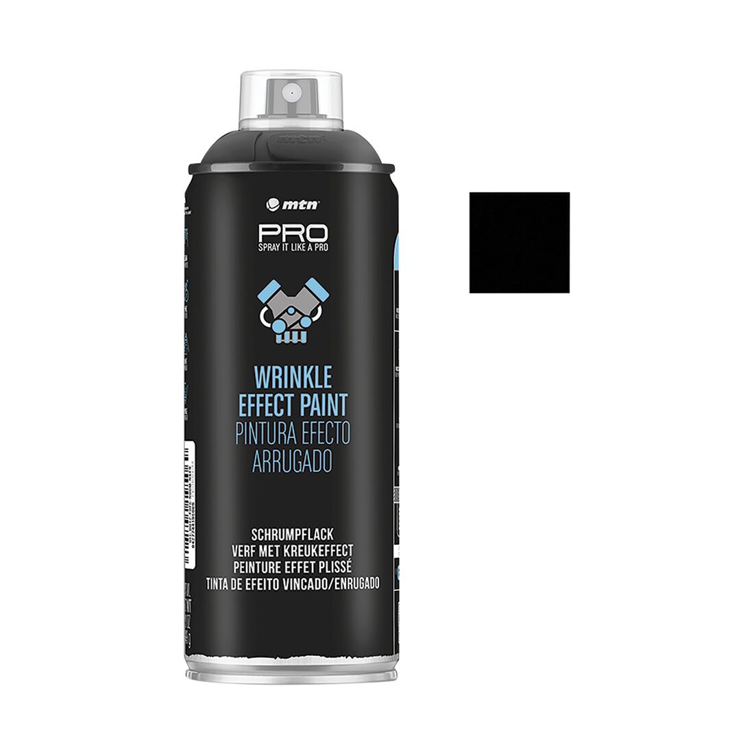 MTN PRO Wrinkle Finish Paint Black 400ml, , scanz_hi-res