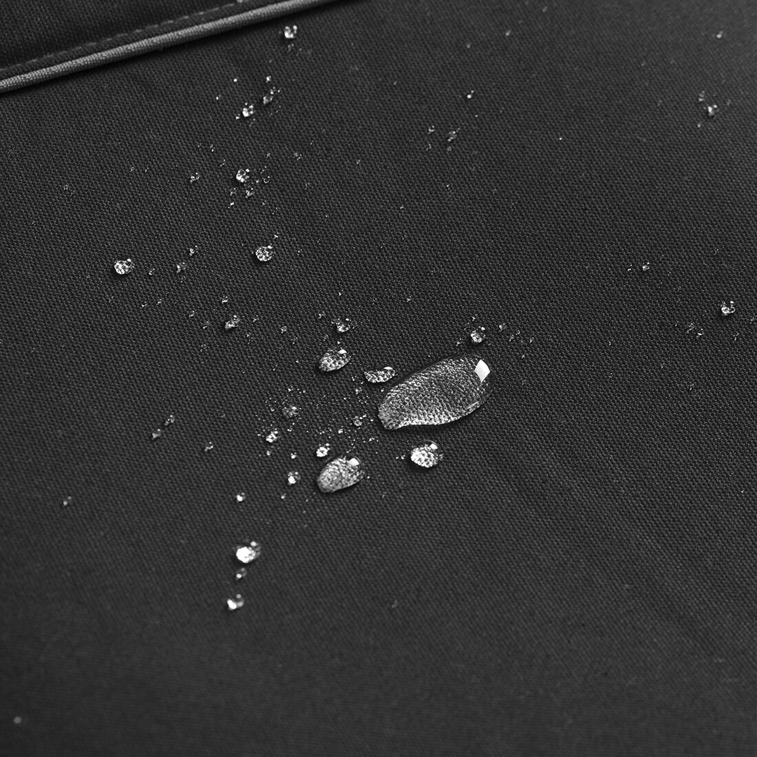 Ridge Ryder Canvas Seat Cover Black/Grey Piping Adjustable Headrests Rear Seat 06H, , scanz_hi-res