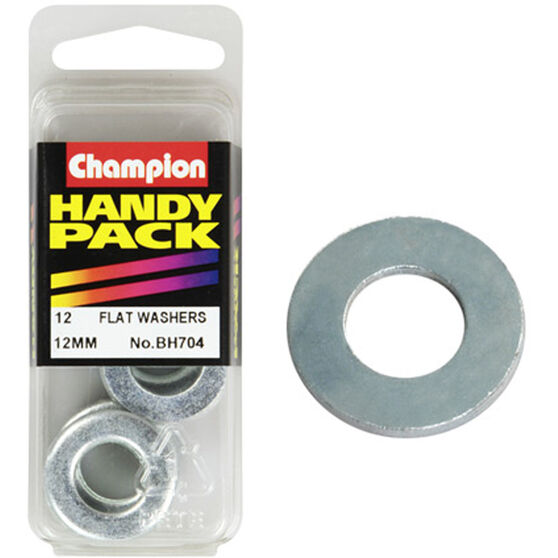 Champion Flat Steel Washer - 12mm, BH704, Handy Pack, , scanz_hi-res