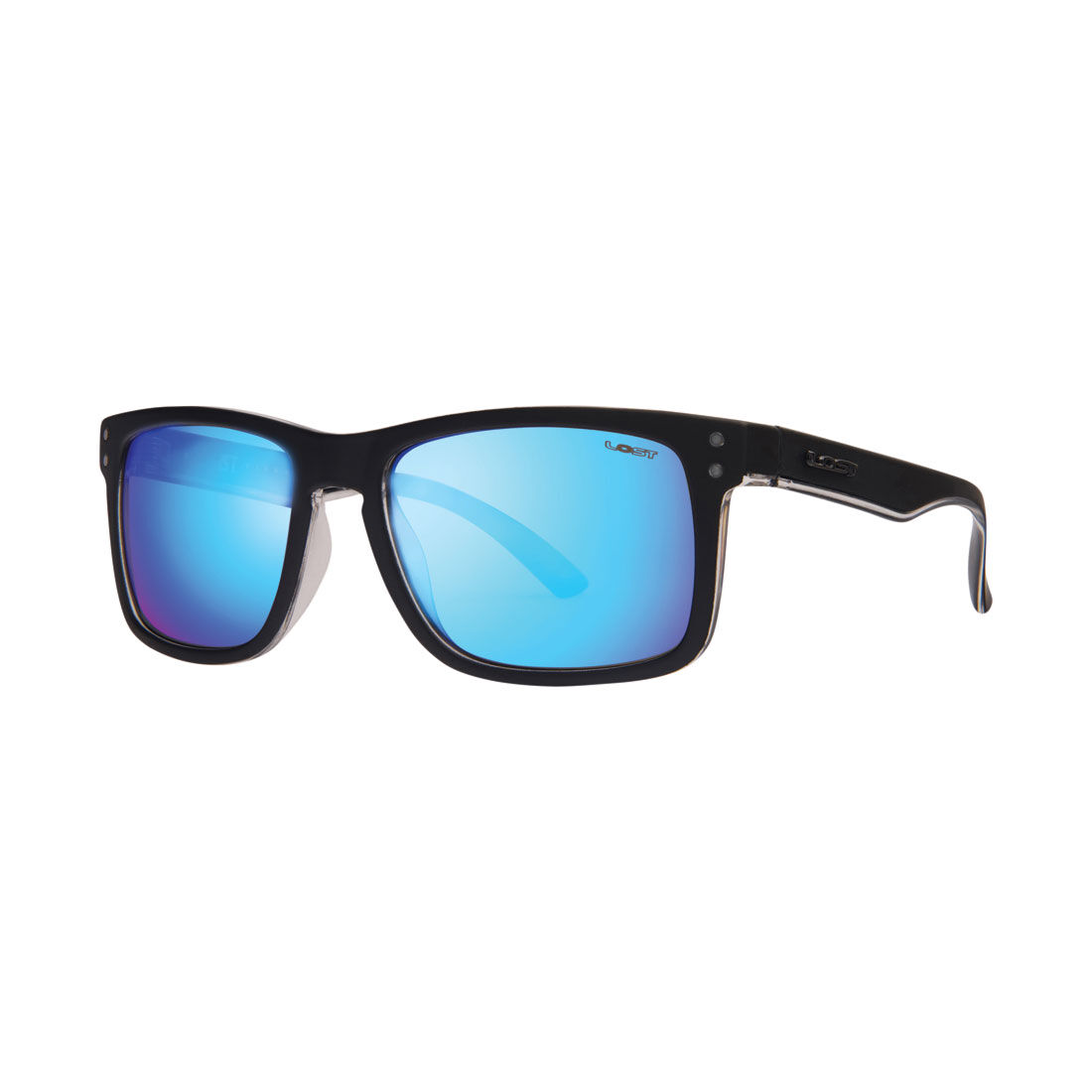 LOST Sunglasses Kicker Mirror Matt Black Blue, , scanz_hi-res