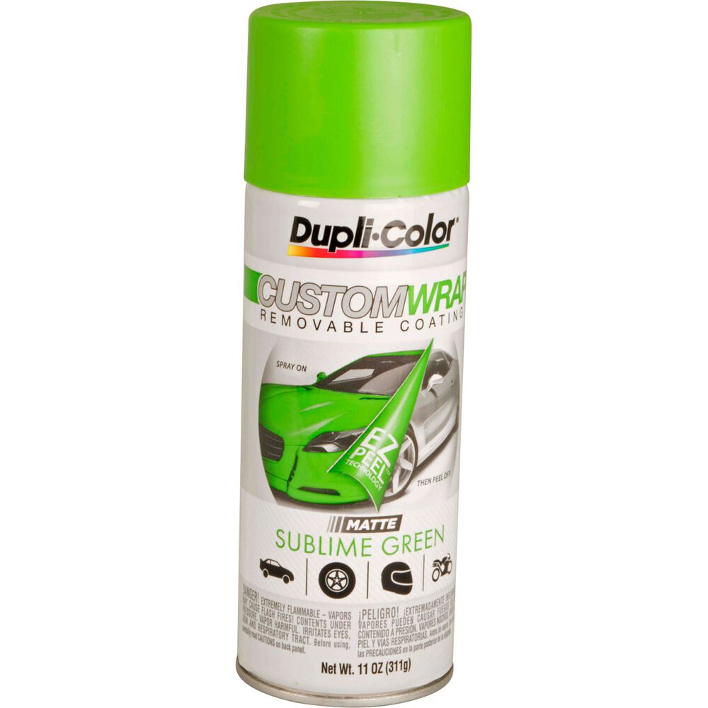 DupliColor Aerosol Paint Custom Wrap Matte Sublime Green 311g