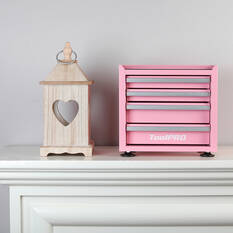 ToolPRO Mini Tool Cabinet 4 Drawer Pink, , scanz_hi-res