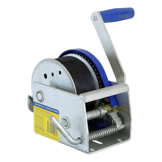Atlantic Marine Winch 5:1/1:1 Webbing Strap S Hook 7.5m 775kg, , scanz_hi-res