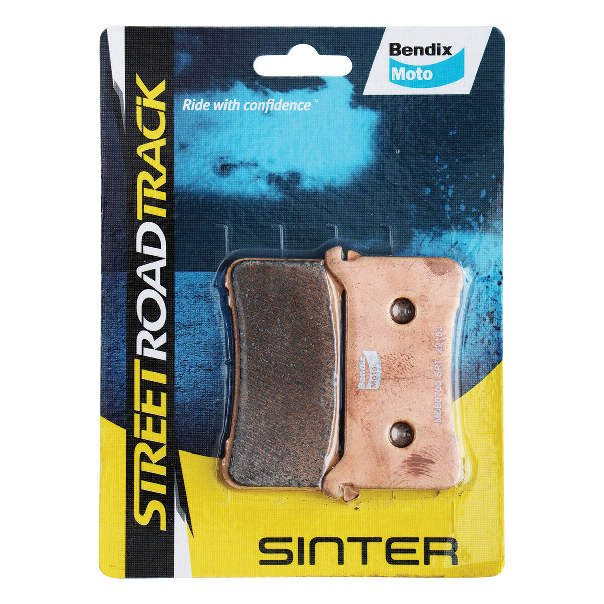 Bendix Street Road Track Motorcycle Disc Brake Pads - MDB0700-SRT, , scanz_hi-res