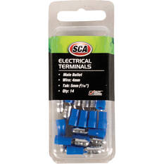 SCA Electrical Terminals - Male Bullet, 5mm Blue, 14 Pack, , scanz_hi-res