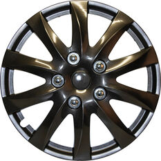 SCA Wheel Covers - Titanium Gunmetal 14" Set of 4, , scanz_hi-res