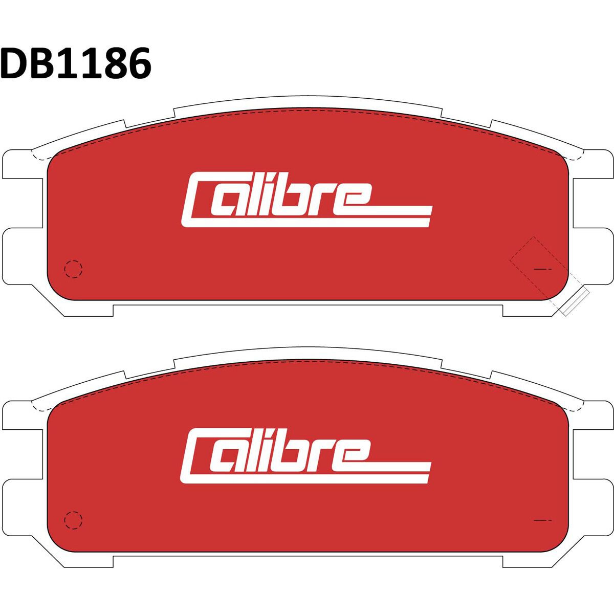 Calibre Disc Brake Pads DB1186CAL, , scanz_hi-res
