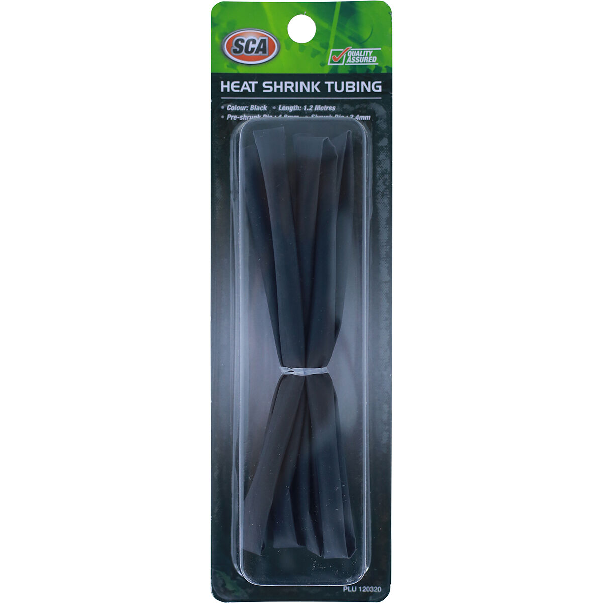 SCA Heat Shrink Tubing - Black, 6.8mm x 1.2m, , scanz_hi-res