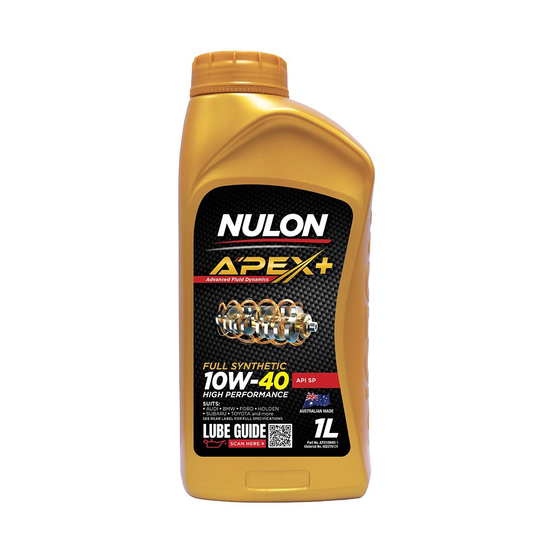 Nulon Apex+ High Performance Engine Oil, 10W-40 1 Litre, , scanz_hi-res