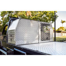 ToolPRO Dog Box - Modular, Aluminium Checker Plate, , scanz_hi-res