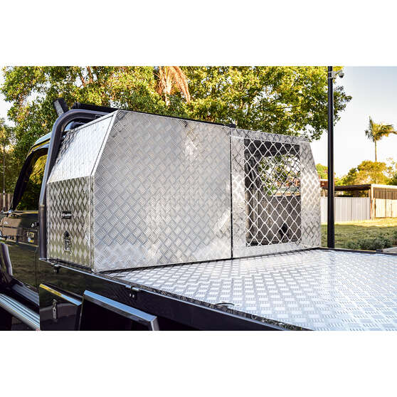 ToolPRO Dog Box - Modular, Aluminium Checker Plate, , scanz_hi-res
