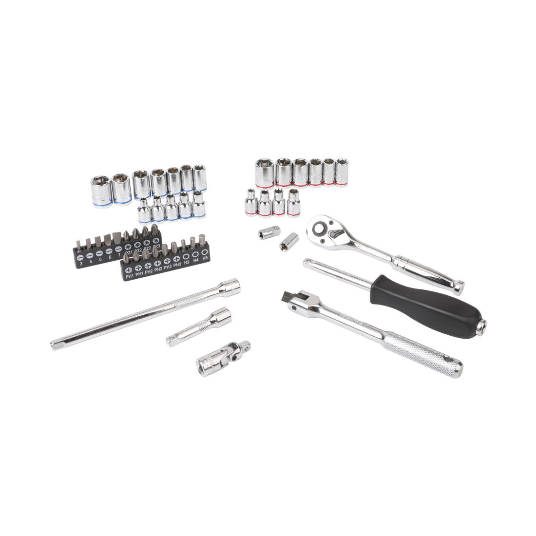 ToolPRO Socket Set 1/4" Drive Metric/SAE 48 Piece, , scanz_hi-res