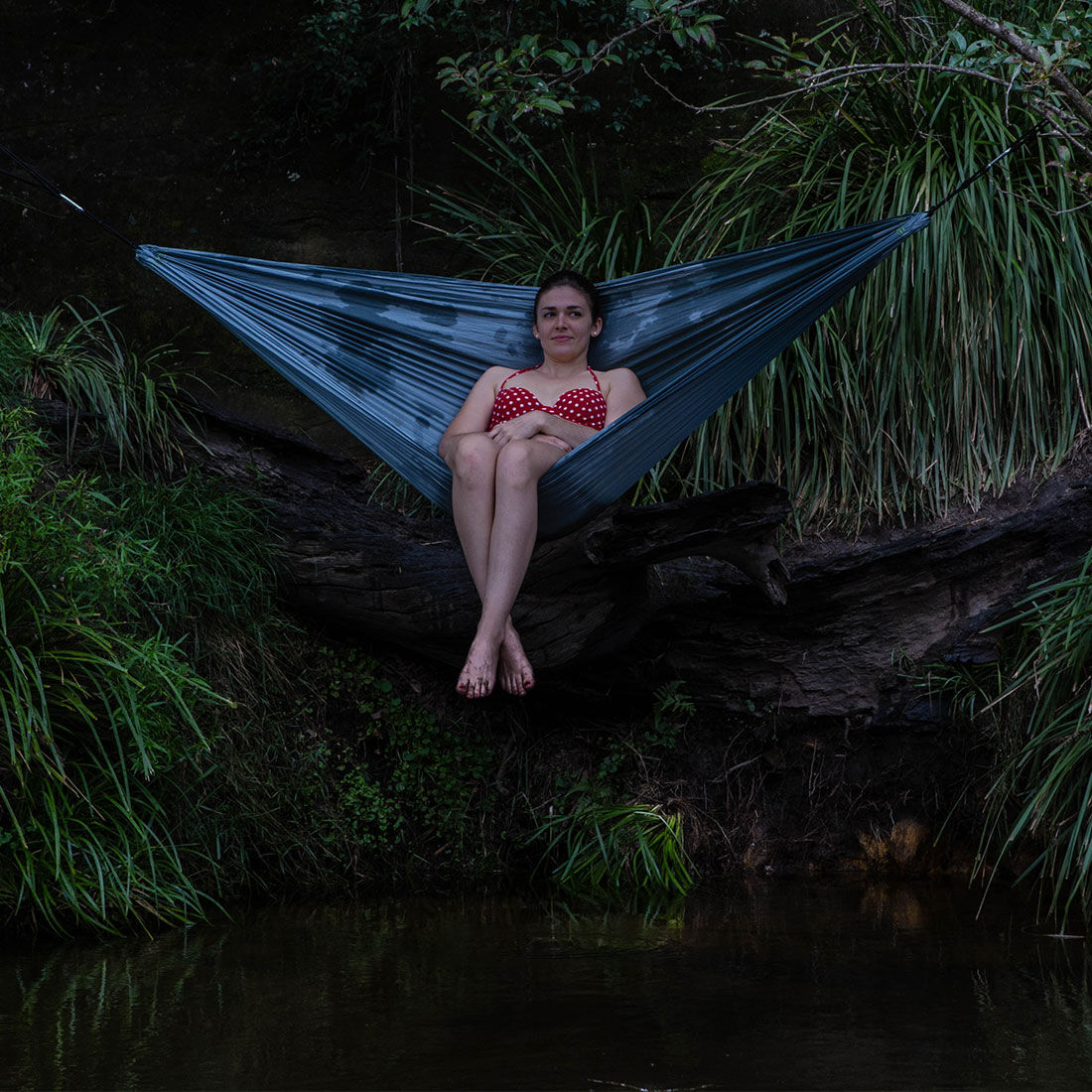 Coleman Lightweight Sling Grey Hammock, , scanz_hi-res