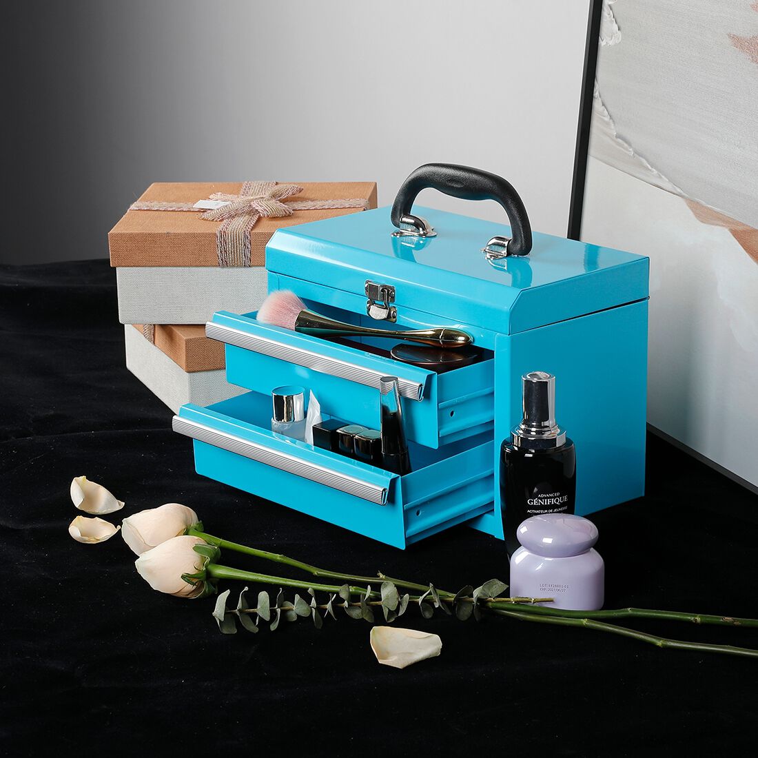 ToolPRO Sky Blue Mini Tool Chest With Handle, , scanz_hi-res