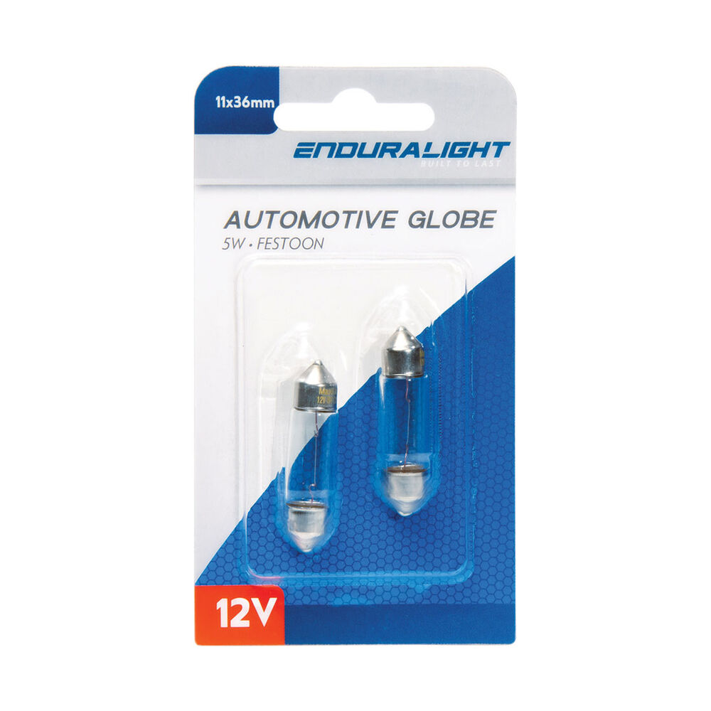 ENDURALIGHT Automotive Globes Festoon 12V, 5W 11X36mm Supercheap