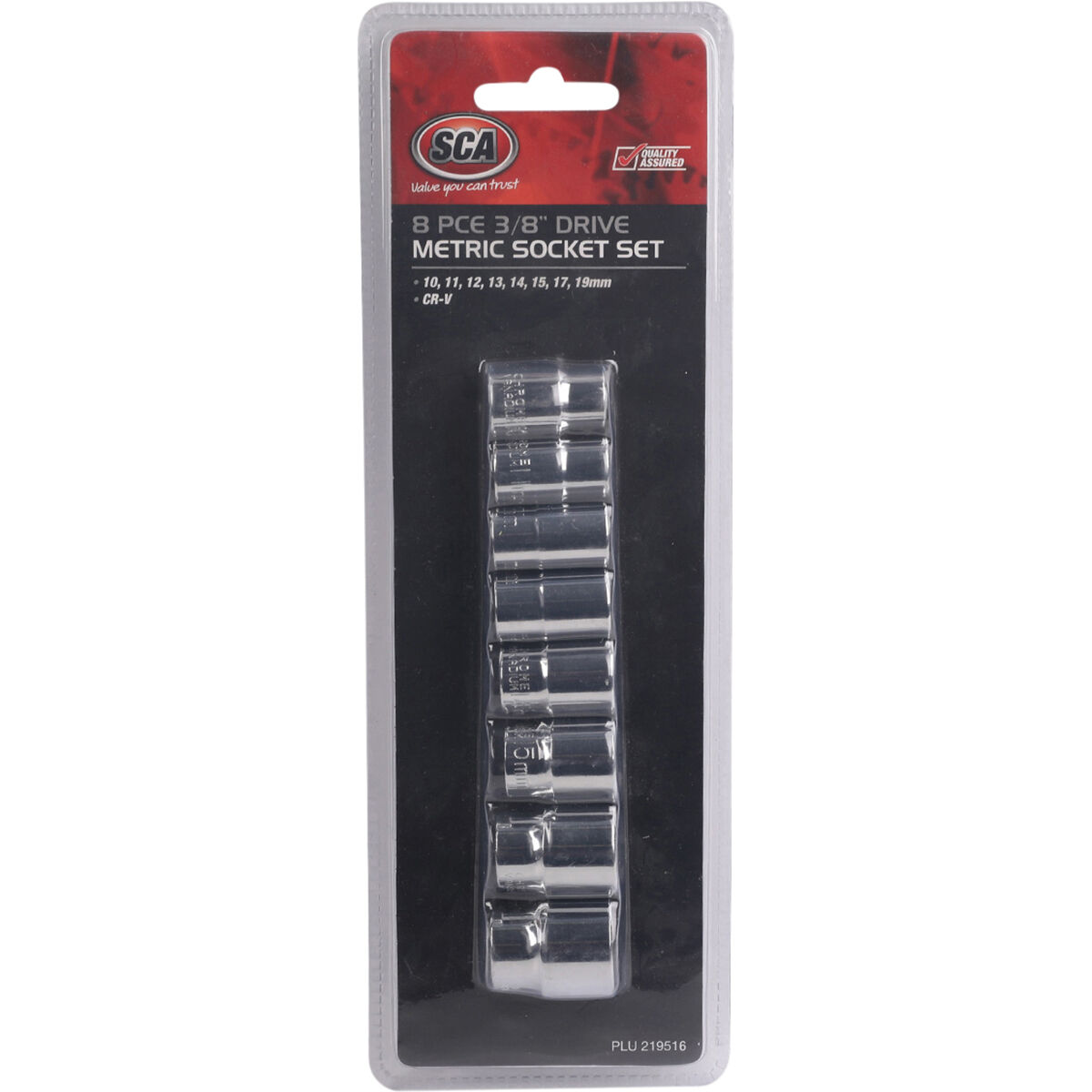 SCA Socket Set 3/8" Drive Metric 8 Piece, , scanz_hi-res