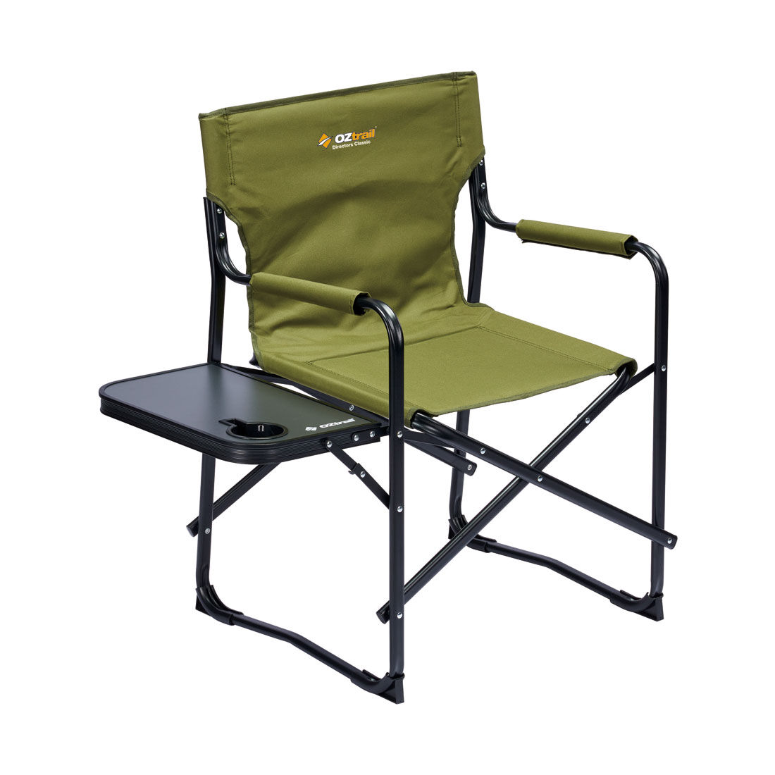 Oztrail Directors Classic with Side Table Chair, , scanz_hi-res