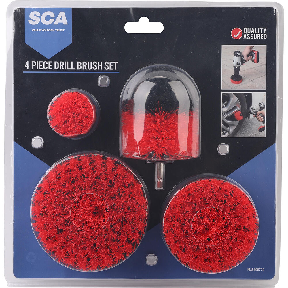 SCA 4 Piece Drill Brush Set Supercheap Auto New Zealand