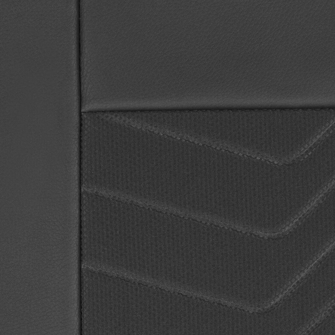SCA Jacquard & Leather Look Seat Covers Black, Rear, Airbag Compatible, Size 30A, , scanz_hi-res
