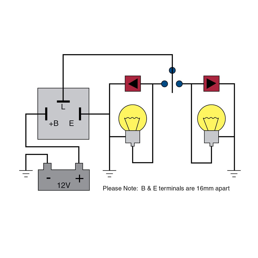 Tridon Flasher - 12V 3 Pin, Load Sensitive - EP34PAC, , scanz_hi-res