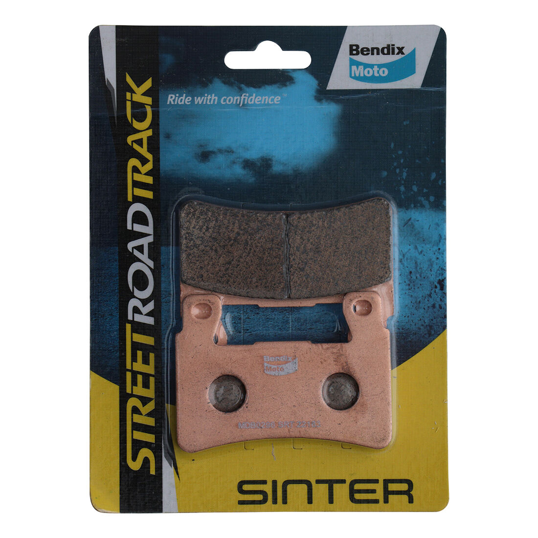 Bendix Street Road Track Motorcycle Disc Brake Pads - MDB0296-SRT, , scanz_hi-res