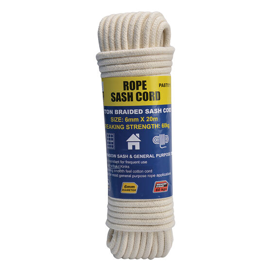 Gripwell Cotton Rope 6mm x 20m, , scanz_hi-res