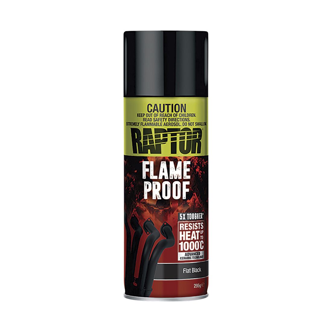 Raptor Flameproof Paint Flat Black, , scanz_hi-res