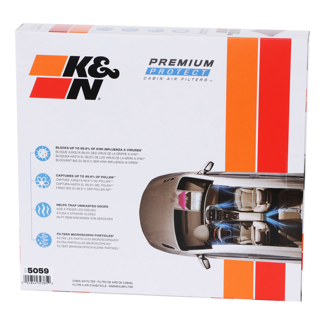 K&N Premium Disposable Cabin Air Filter - DVF5059, , scanz_hi-res