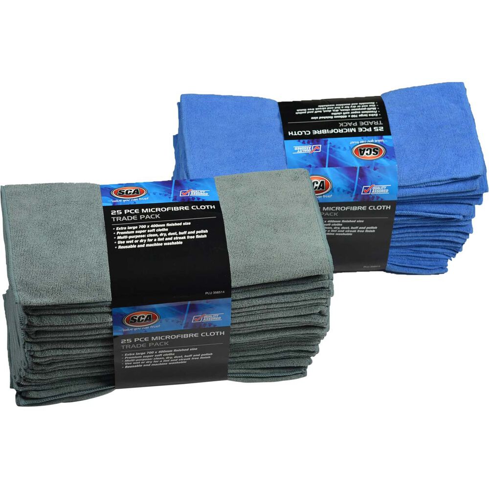 SCA Microfibre Cloths 25 Pack Supercheap Auto New Zealand
