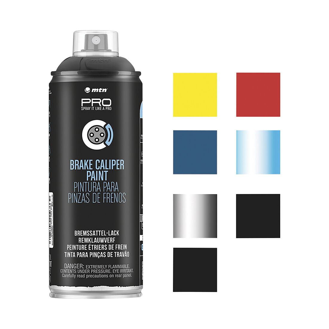 MTN PRO Caliper Paint Black Satin 400ml Spray Paint, , scanz_hi-res