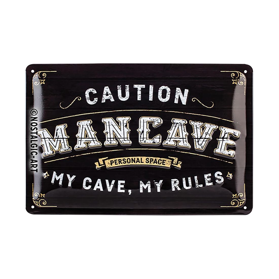 Nostalgic-Art Tin Sign 20x30cm Man Cave, , scanz_hi-res