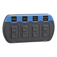 Narva Waterproof Switch Panel 4 Gang On/Off, , scanz_hi-res