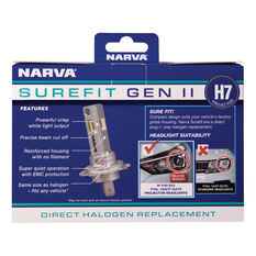 Narva Surefit Projector Style LED Headlight Globes H7 12/24v, , scanz_hi-res